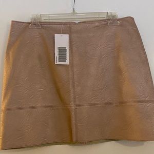 JustFab Small Knee Length Skirt - Salmon Pink